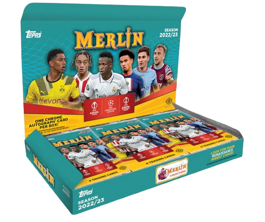Break 62: 2022/23 Topps UEFA Club Competitions Merlin Chrome 3 Hobby box break